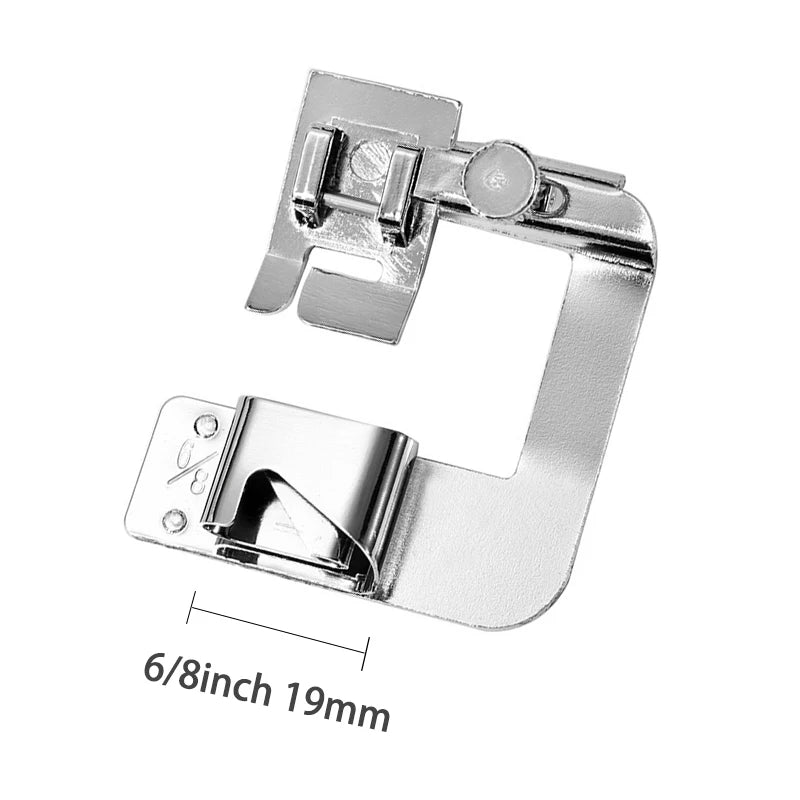 9mm /13mm /19mm /25mm Máquina de Costura Pé Imprensa Pé Laminados Hem Feet Household - Hem Feet 19mm G556B — foto 2