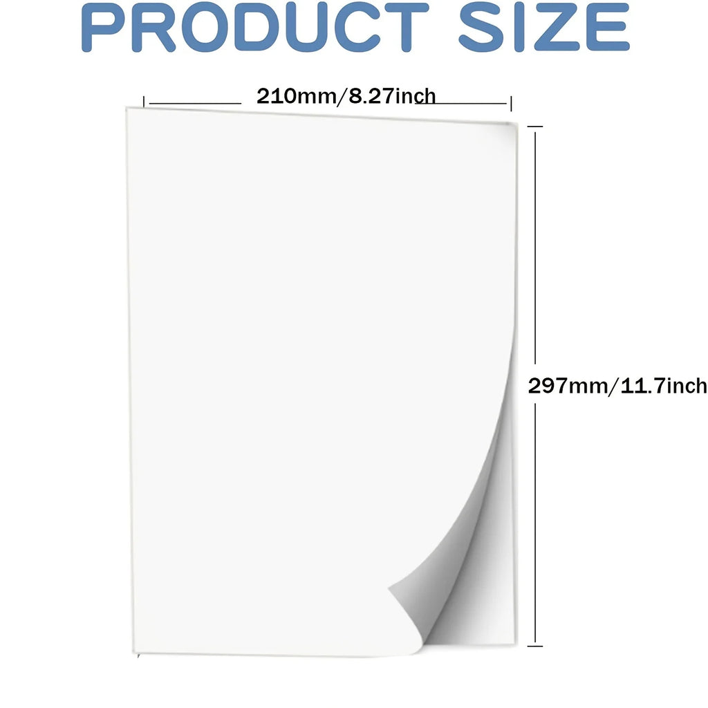 10 folhas diy a4 jato de tinta decalque papel de transferência branco claro laser decalque papel — foto 5