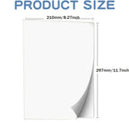 10 folhas diy a4 jato de tinta decalque papel de transferência branco claro laser decalque papel — foto 5