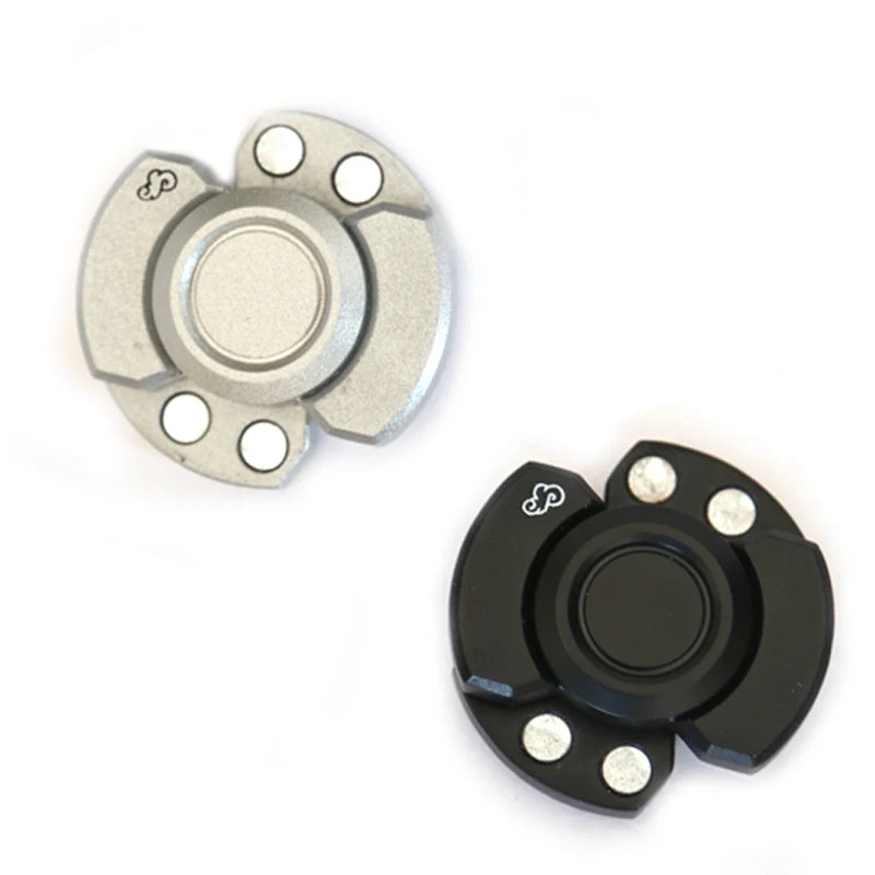 Fidget spinner magnético e deslizante EDC em liga de zinco - Preto — foto 6