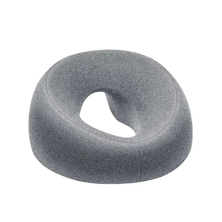 Almofada de descanso facial com toalha 26x13x6 cm cinzento — foto 1