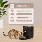Comedouro Inteligente Automático para Gatos e Cães - Branco Button Feeder — foto 5