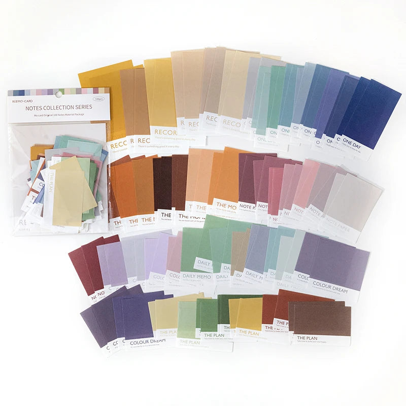 100 unidades/pacote conjunto de papel memorando vintage diy scrapbooking material escolar decoração lixo — foto 1