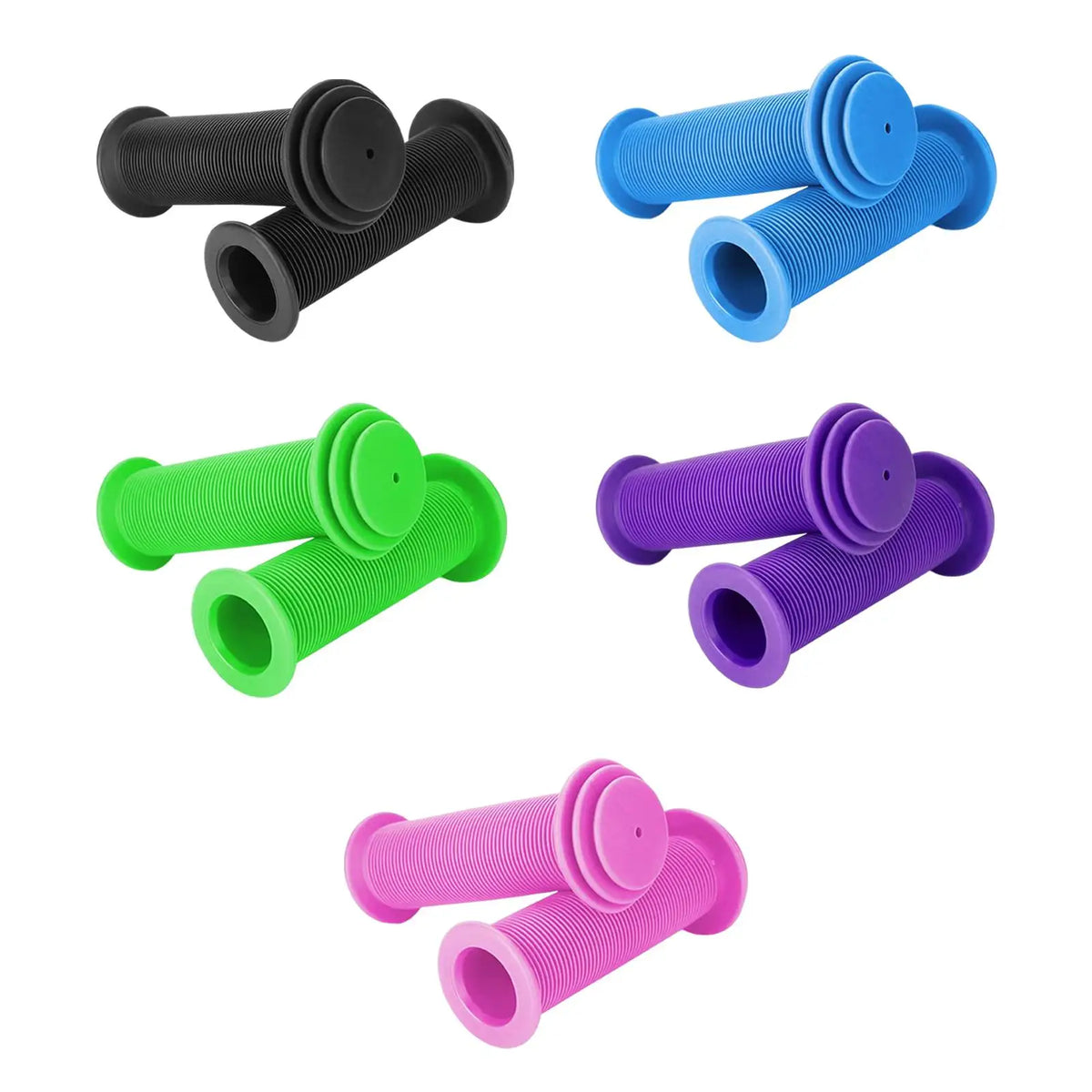 2 manoplas premium para guidão de bicicleta mtb, manga de borracha, diâmetro 0.87, para scooter - Preto — foto 2