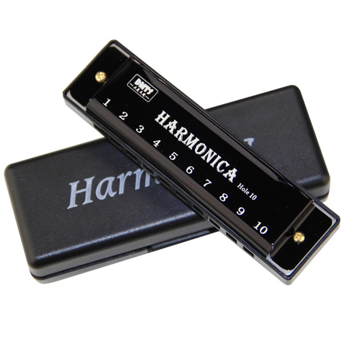 Harmonica Chave de C 10 Furo Diatonic Harmonica C com Case para Estudantes Iniciantes Presente Kids com Case — foto 1