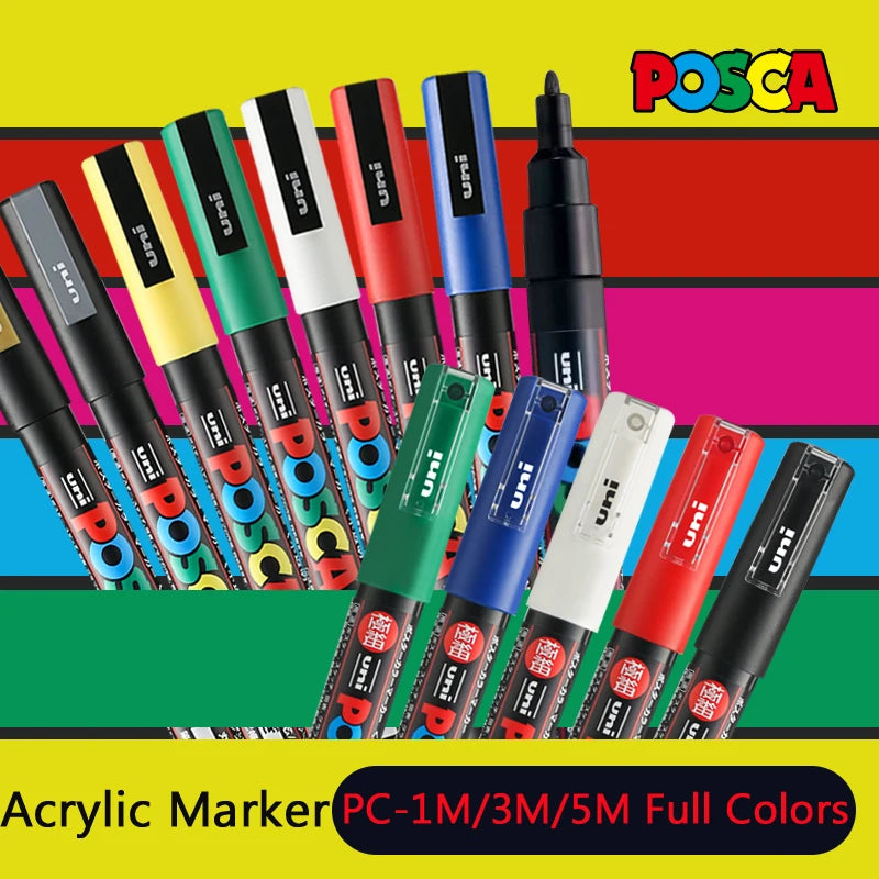 POSCA POP Marcador à base de água, cores sortidas PC-1M/3M/5M — foto 1