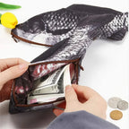 Estojo de lápis em forma de peixe, bolsa de caneta de peixe, bolsa de moedas, estojo de lápis engraçado — foto 3
