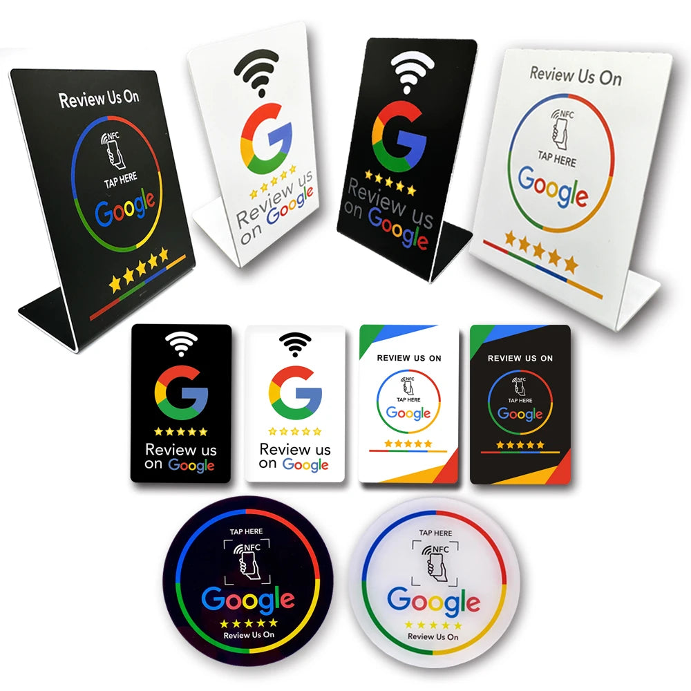 Nfc 215 programável google revisão acrílico adesivos cartão nfc estação mesa 13.56mhz à prova dwaterproof — foto 1