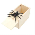 Brinquedo complicado simulação aranha caixa de madeira spoof inseto aranha caixa criativa casa assombrada — foto 1