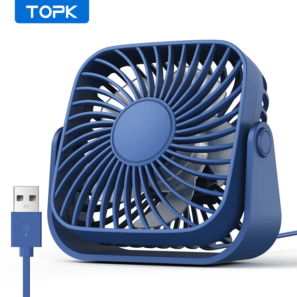 4 Polegadas USB Mini Ventilador Portátil para Acampamento, Ventilador Pessoal de Mesa Silencioso — foto 1