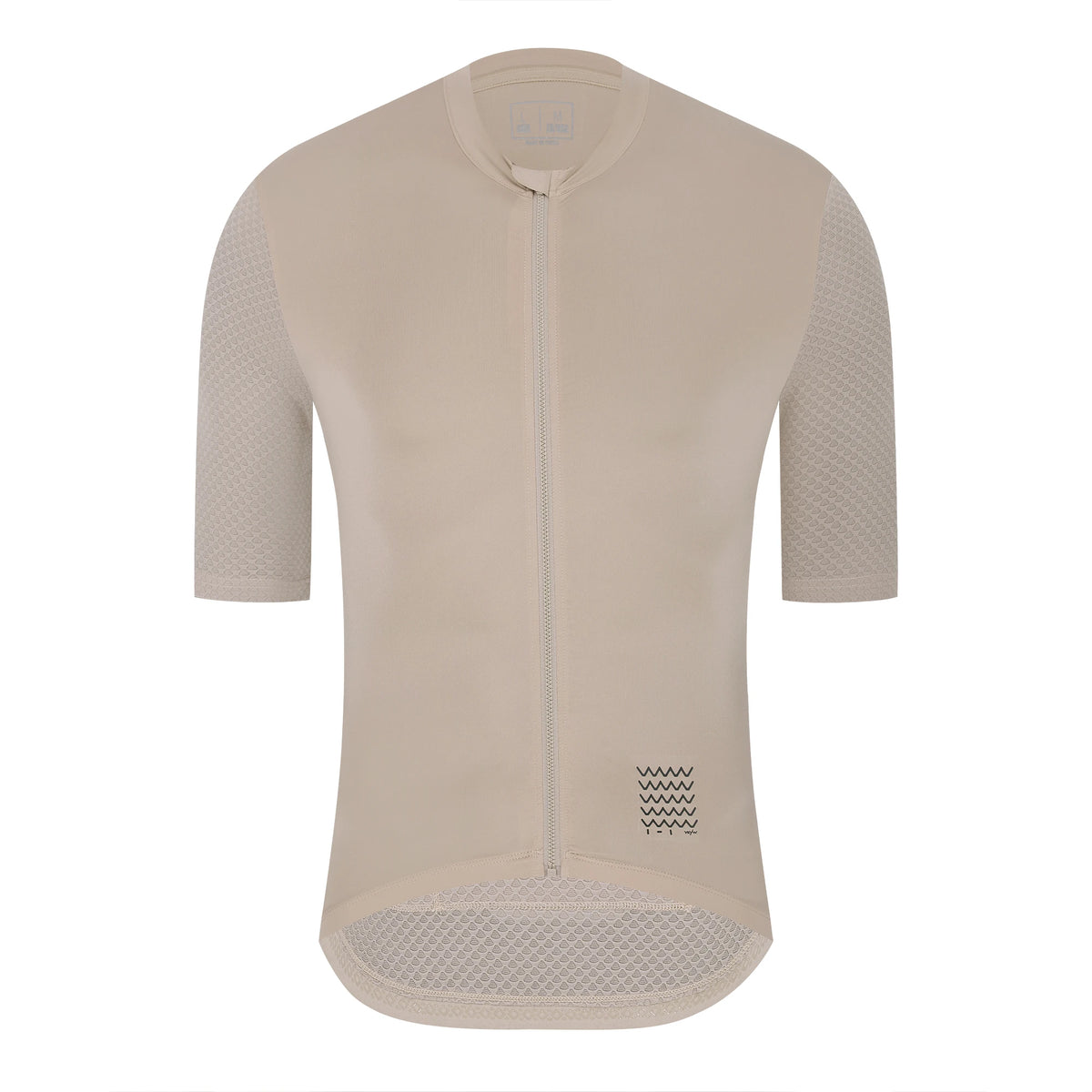 Camisola de ciclismo bege de manga curta respirável — foto 1