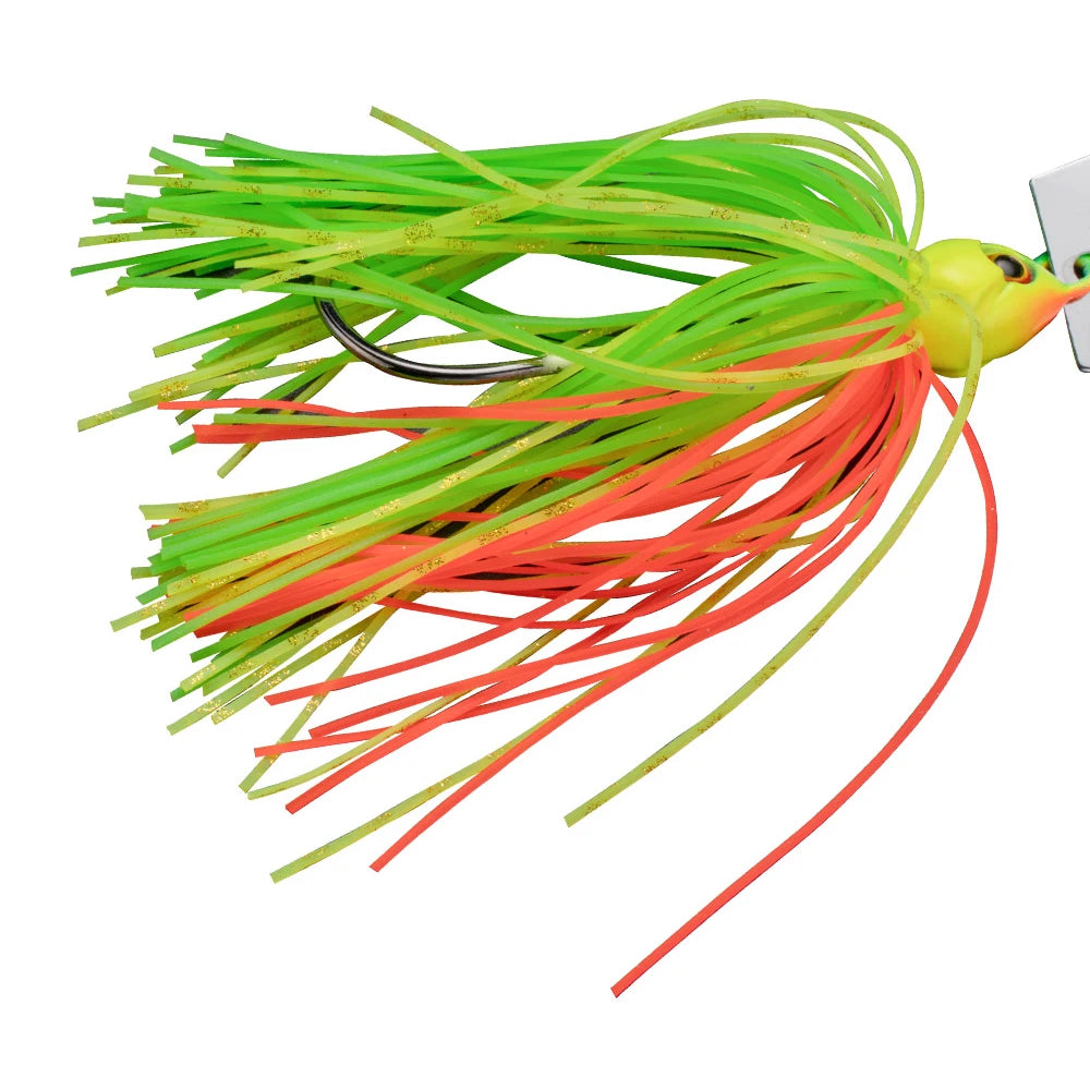 Isca spinnerbait de 7 g com lâmina metálica para pesca — foto 5
