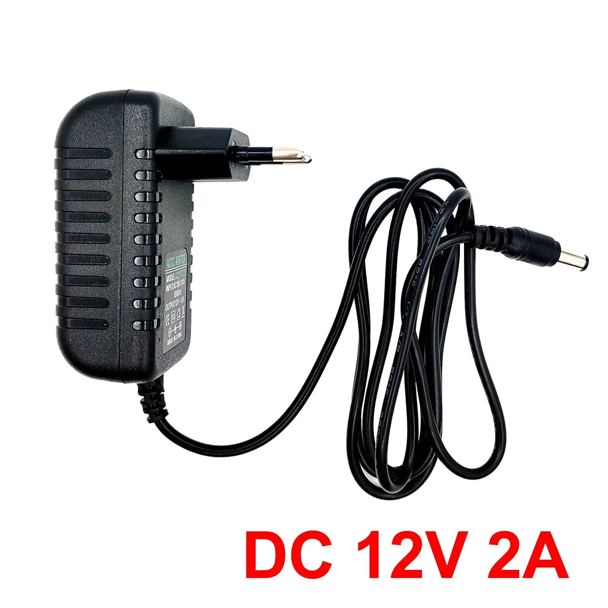Adaptador de alimentação ac 100-240v entrada dc carregador de fonte de saída ue/eua 12v adaptador universal — foto 1