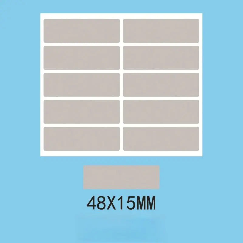 100 unidades/pacote de Etiquetas Adesivas Retangulares para Raspar, 1, 9 x 0, 6 Polegadas - A-100pcs — foto 2