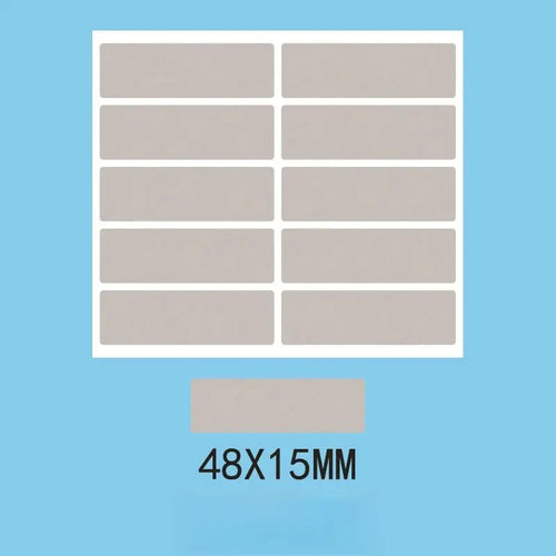 100 unidades/pacote de Etiquetas Adesivas Retangulares para Raspar, 1, 9 x 0, 6 Polegadas - A-100pcs — foto 2