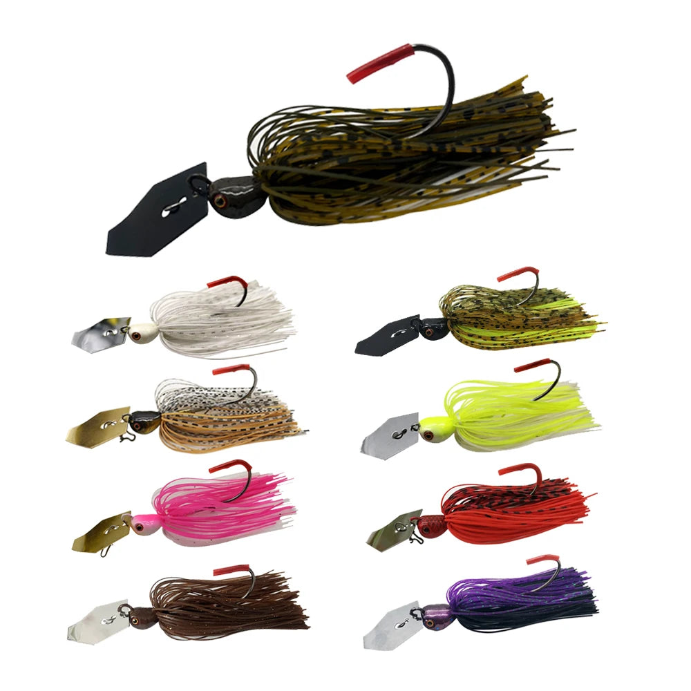 Isca de pesca rosa de 14 g tipo chatter bait — foto 2
