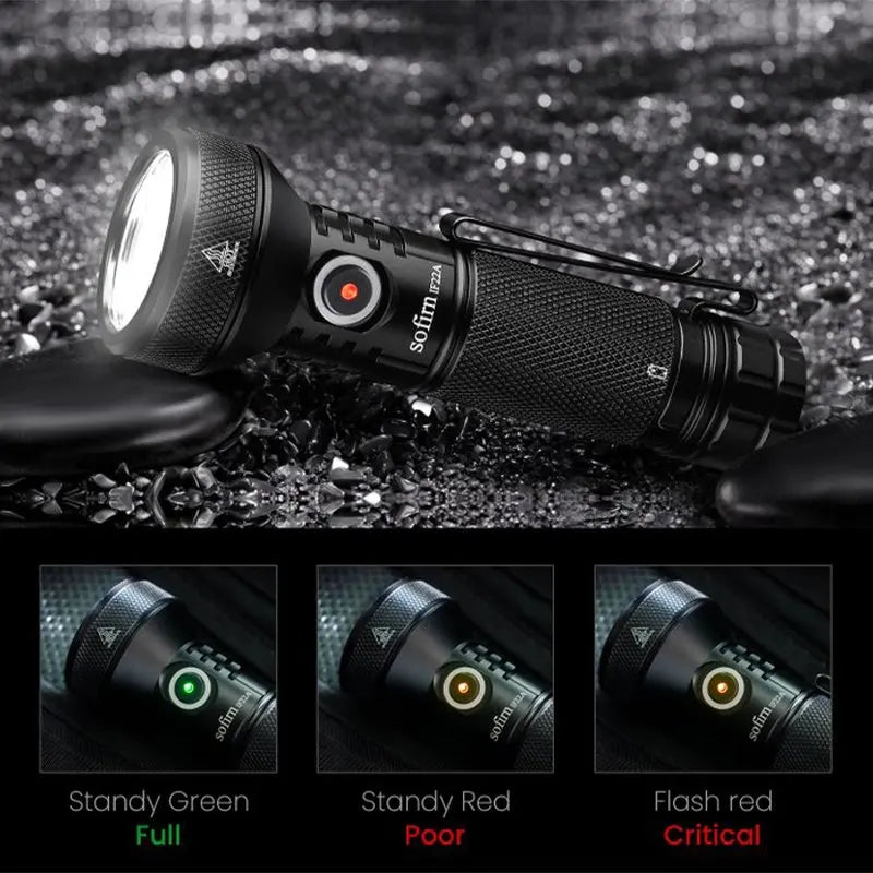 Lanterna LED recarregável 2100 lm com alcance de 629 m — foto 6