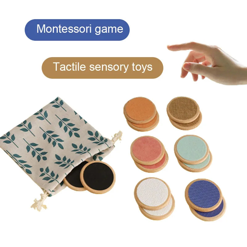 Crianças montessori brinquedos sensoriais placa tátil jogo de correspondência classificação tátil cor — foto 2