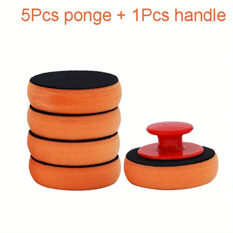Almofada de polimento de cera para lavagem de carro, esponja de polimento, pano de limpeza de carro — foto 2
