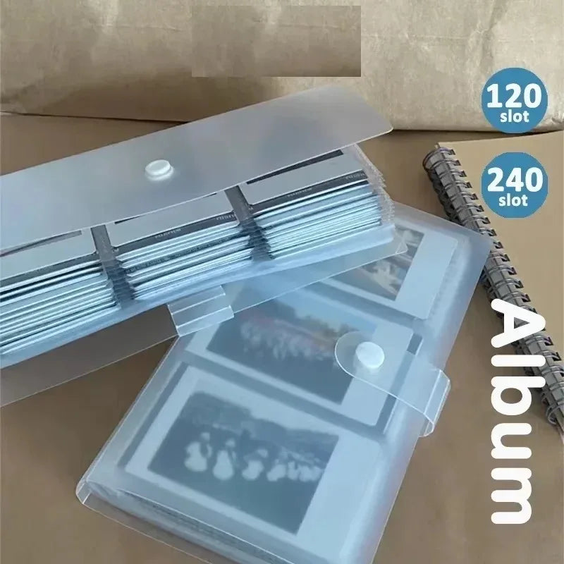 120/240 slot titular do cartão álbum de fotos cartão de visita livro estrela perseguindo negócio três — foto 2