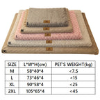 Cama para animais de estimação em esponja 3D com capa removível e lavável - Caqui M 58x40cm pet 7kg — foto 7