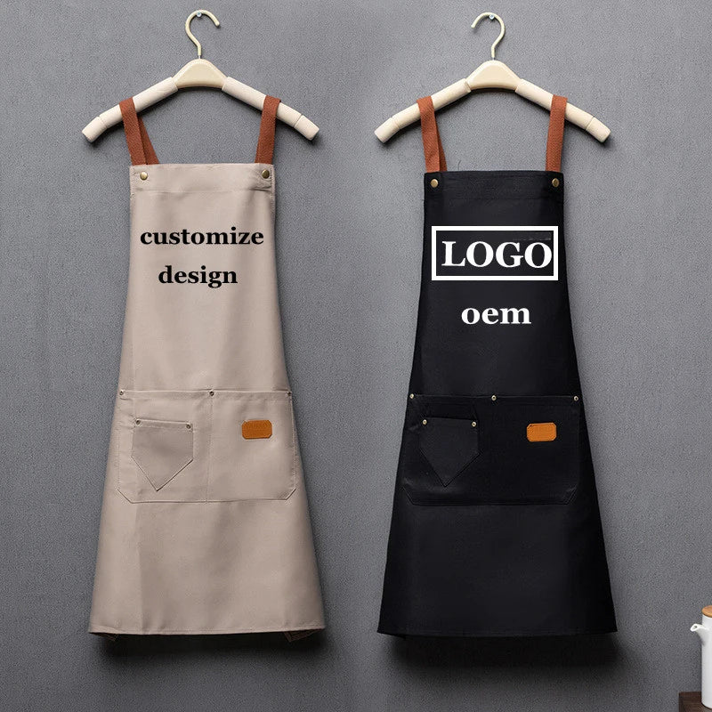 Avental de cozinha impermeável em poliéster, com bordado personalizado — foto 7