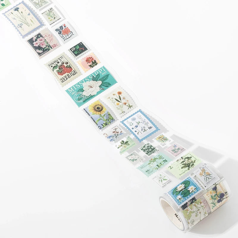 Fita de selo vintage estilo adesivos, colagem decorativa, diário, álbum, material de Scrapbooking — foto 1