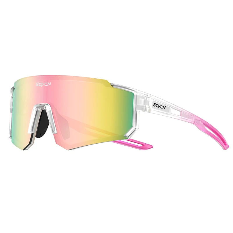 Feminino desporto óculos de sol rosa moda ciclismo óculos para homens rua tons condução uv400 bicicleta — foto 1