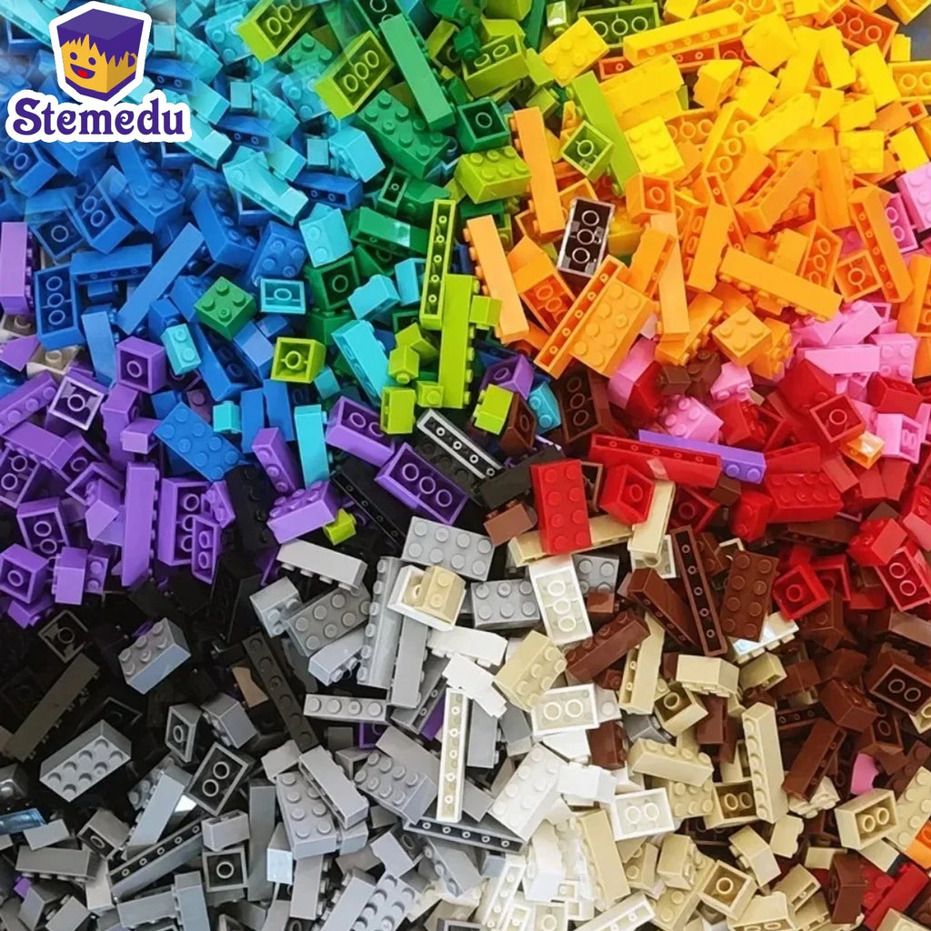 Bulk Lot Building Blocks, Block Plate Toys, Block, Classificados por Cor, Pequenas Partículas — foto 3