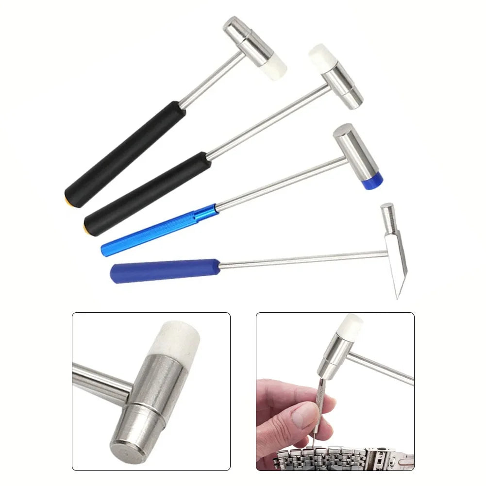 Mini martelo de metal com duas cabeças, ferramenta de reparo portátil para DIY, reparo de joias e relógios — foto 1