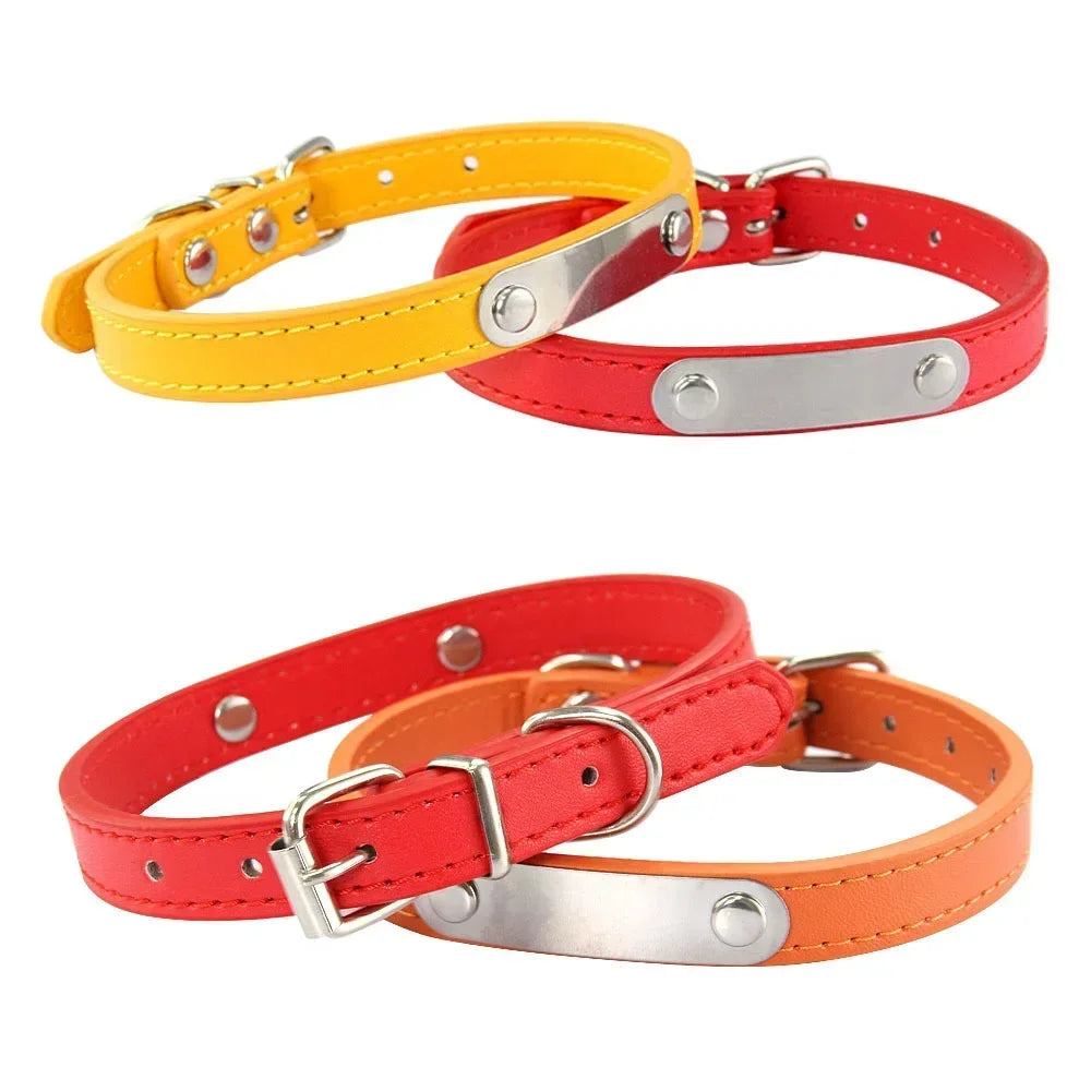 Coleira para cães personalizada com placa gravada, verde XXS 17-22 cm — foto 3