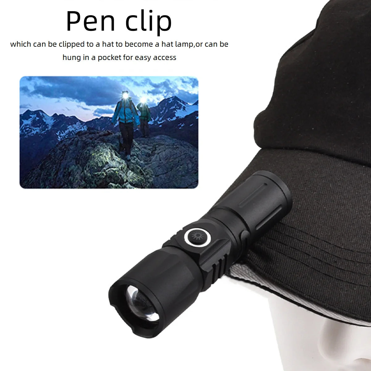 Lanterna LED branca recarregável USB-C X24 — foto 5