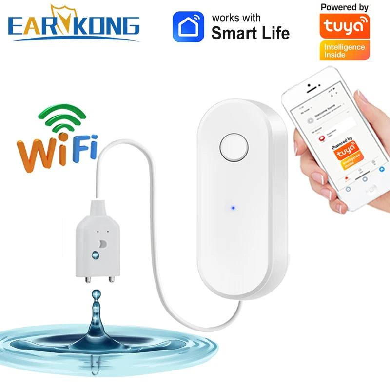 Tuya wifi inteligente sensor de vazamento de água alarme de vazamento de líquido detector de nível — foto 2