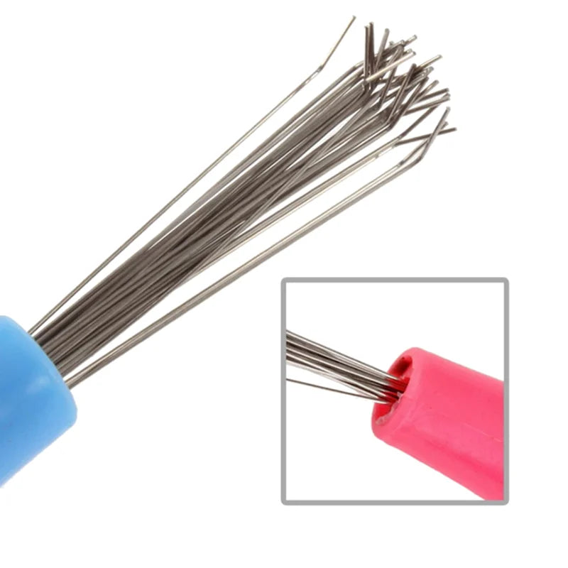 Pente de limpeza de escovas com removedor de cabelo, rosa — foto 5