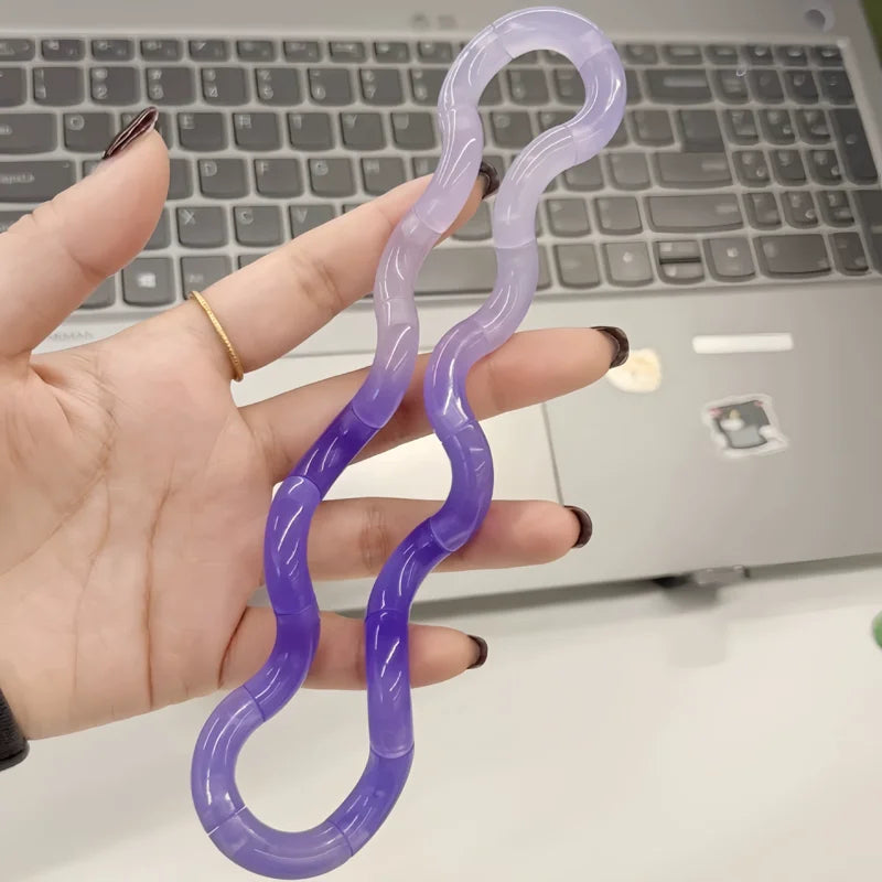 1 unidade de Corda Deformável que Muda de Temperatura, Multicolorida, Antiestresse — foto 4