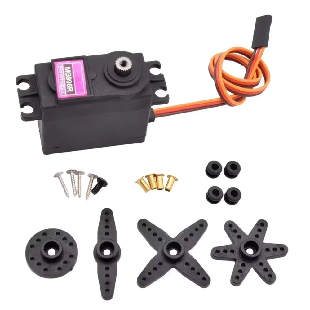 Mg996r servo digital 4.8-6.0v alto torque com engrenagem de metal para futaba jr 1/8 1/10 rc carro — foto 1