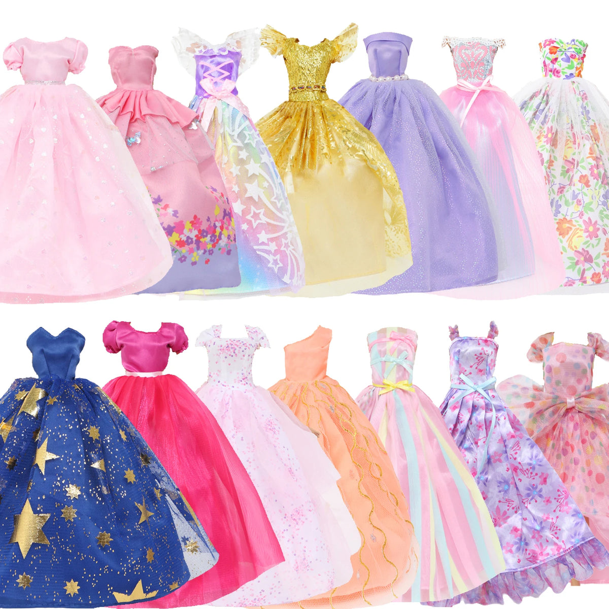 Vestido de Boneca Fashion para Bonecas de 30CM, Vestido de Festa, Saia de Casamento — foto 2