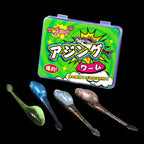 Tipo de peixe minnow shad iscas macias 5cm ajing worm isca de pesca salgueiro cauda tpr flutuante gota tiro — foto 3