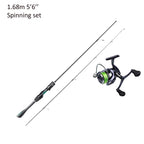 Vara de pesca ultraleve de carbono, cabo cónico, para spinning — foto 4
