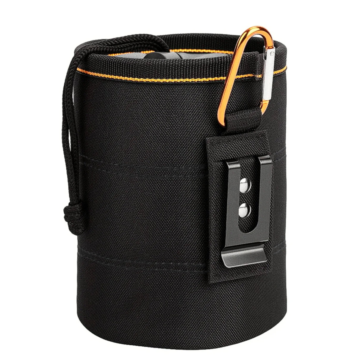 Bolsa de ferramentas para unhas, bolsa de parafusos com clipe de cinto preto — foto 1