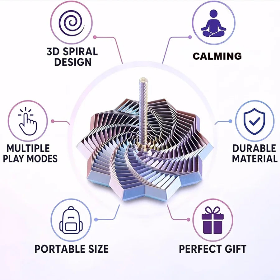1 Unidade de Fidget Spinner Estrela Impresso em 3D, Cor Aleatória — foto 4