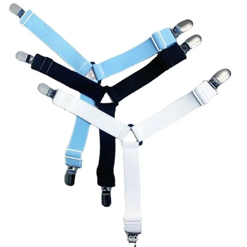 Suporte triangular para lençol ajustável, 4 unidades brancas — foto 7