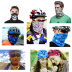 Bandana multifuncional sem costura, preta, em microfibra — foto 7