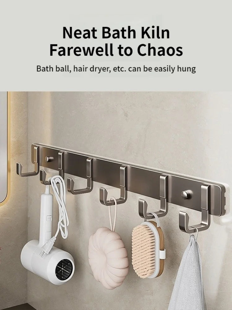 Ganchos para Pendurar Roupas na Porta de Entrada, Cabides de Parede e Ganchos Fortes - Cinzento 3 hooks — foto 7
