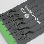 6 pçs acessórios de pesca da carpa equipamento de cabelo conjunto de gancho de pesca pronto - Hook tamanho 8 — foto 2