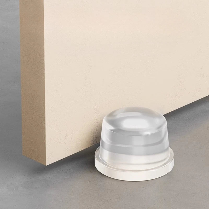 Batente de porta autocolante em silicone transparente, 1 unidade — foto 2
