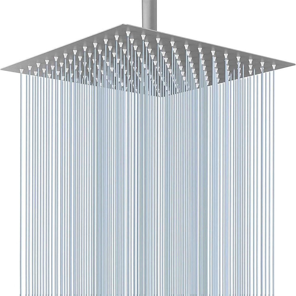 Chuveiro de aço inoxidável de alta pressão, alto fluxo - 8 polegadas sliver — foto 2