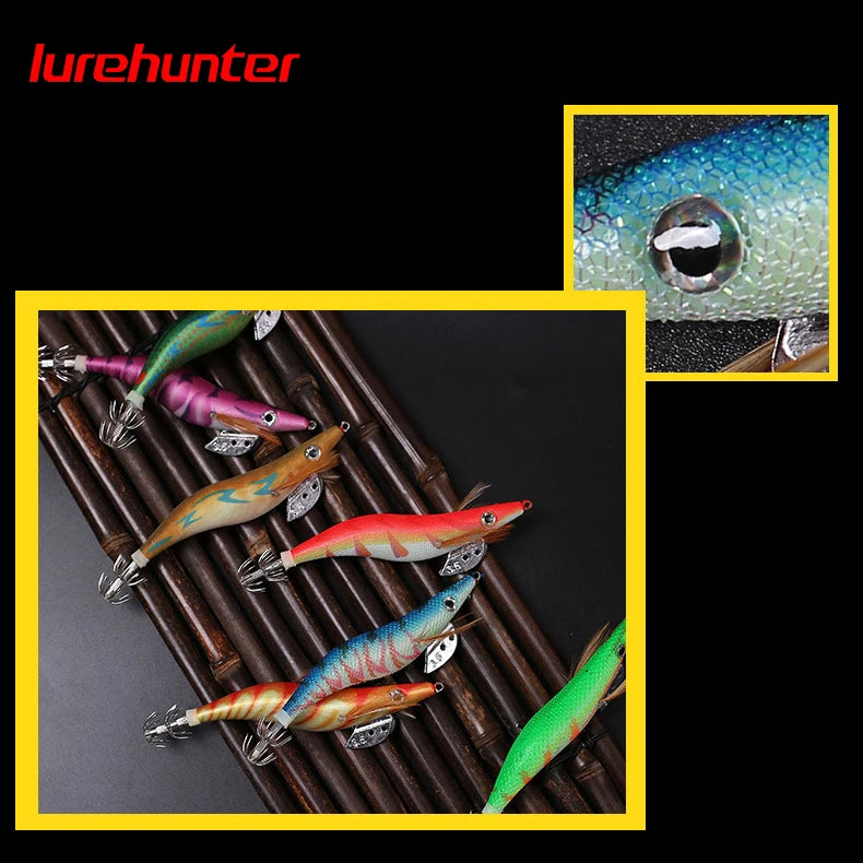 10 pçs com saco de camarão impressão 3d 2.5 3.0 3.5 gancho luminoso lula gabarito pesca - 11.5cm-15.6g — foto 2