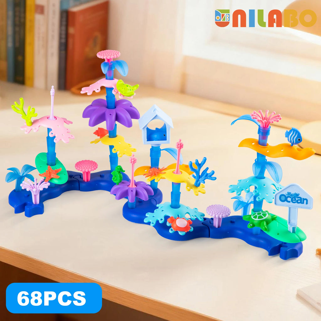 Cresce a sua imaginação com brinquedo educacional de construção de jardim de flores STEM – presente perfeito — foto 2