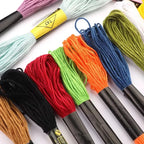 36/100 pçs cores misturadas linha de bordado algodão escheiras de costura artesanato ponto cruz linha diy — foto 4